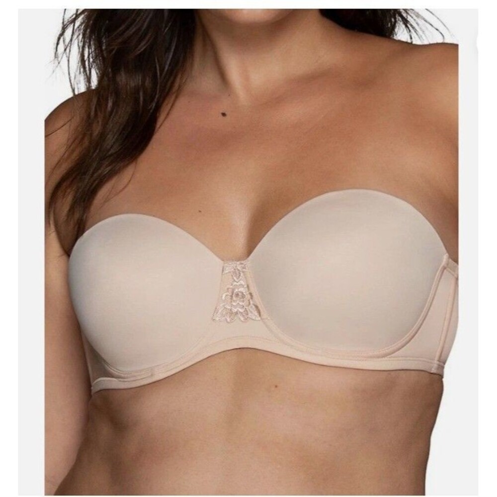 NWT Vanity Fair Strapless Beauty Back Underwire Smoothing Bra 74380 Size 42G